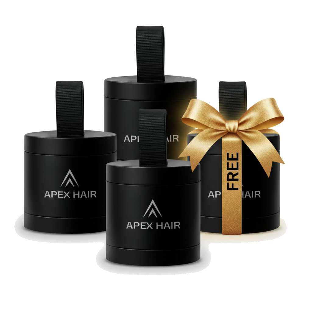 Apex Hair Men buy 3 get 1 free bundle — biggest savings on hair fiber treatment