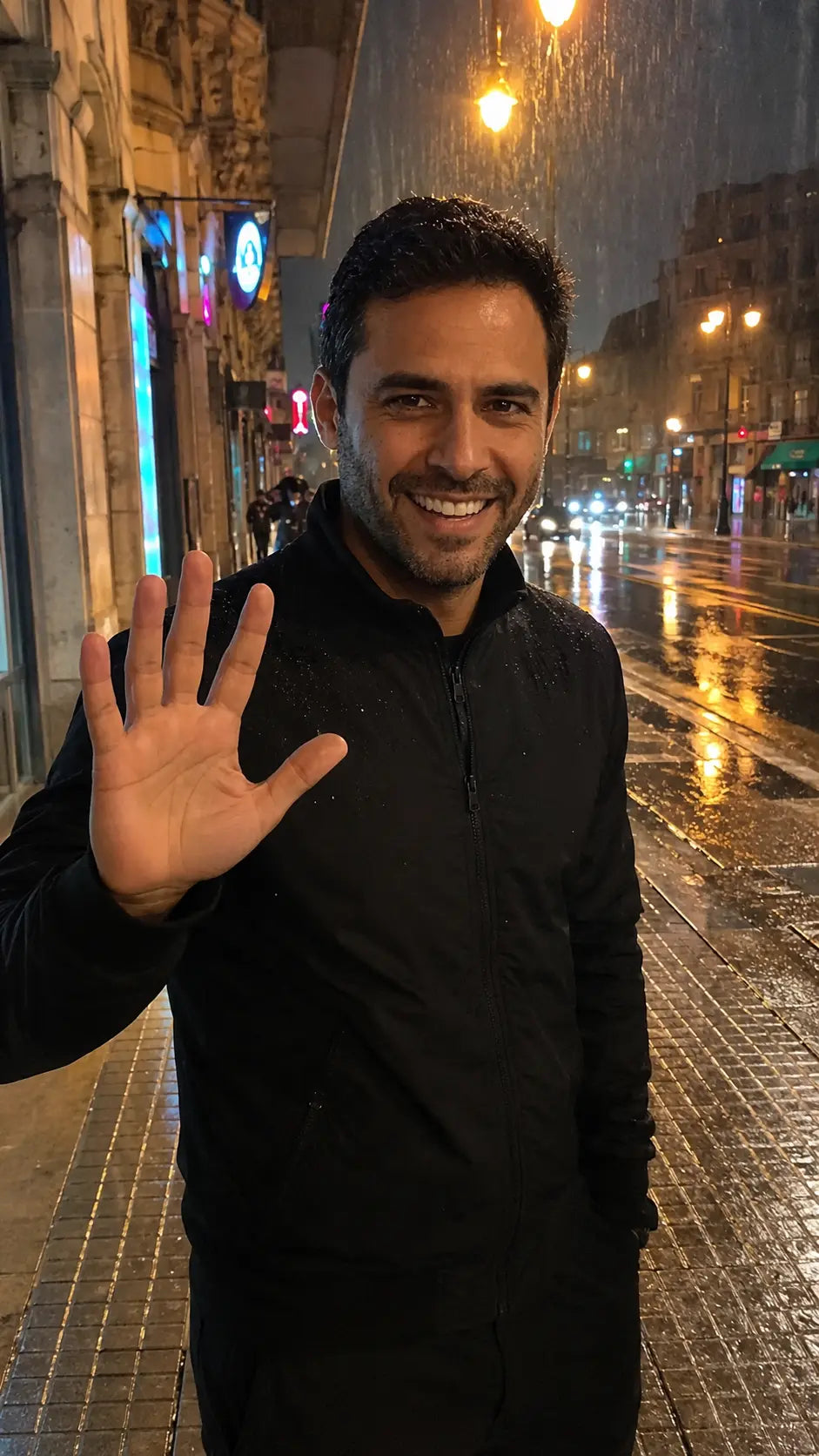 Even in the rain, my hair stays intact.
